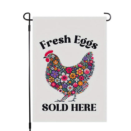 Generic Spring Garden Flag with tulips and butterflies enhances curb appeal from every angle.