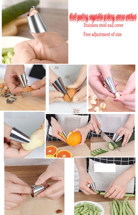 Generic steel thumb knife with silicone sleeve for better control