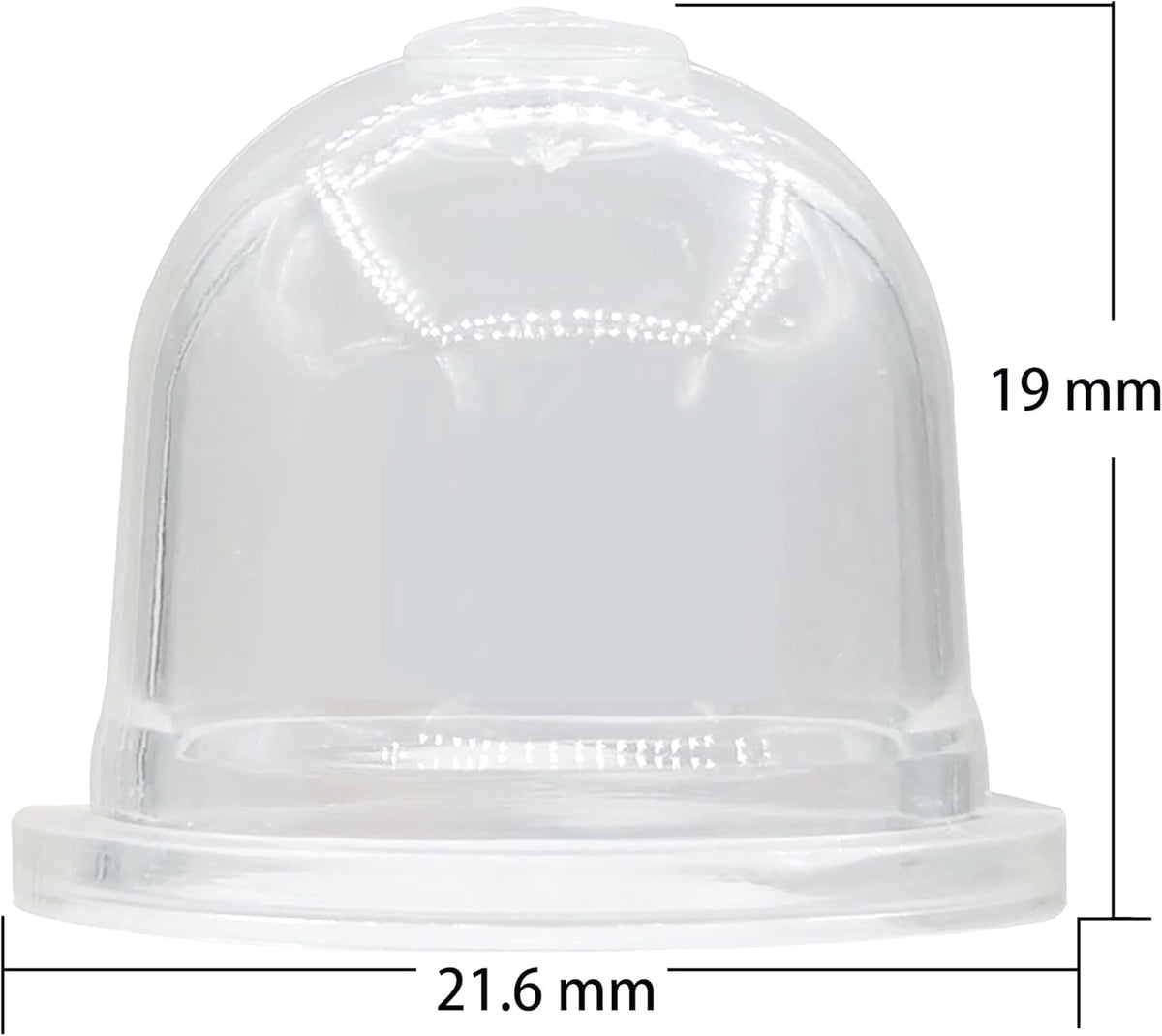 Generic Stihl primer bulb 5-pack packaging shows clear count and dimensions.
