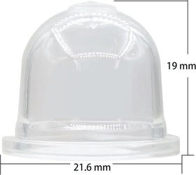 Generic Stihl primer bulb 5-pack packaging shows clear count and dimensions.