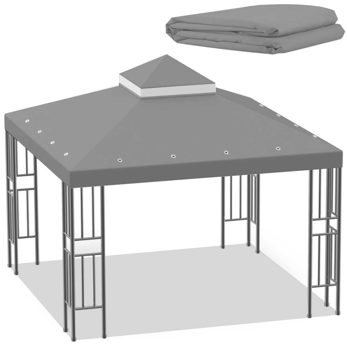 Generic Sumfaller 10x10 beige canopy top cover for quick shade and UV protection.