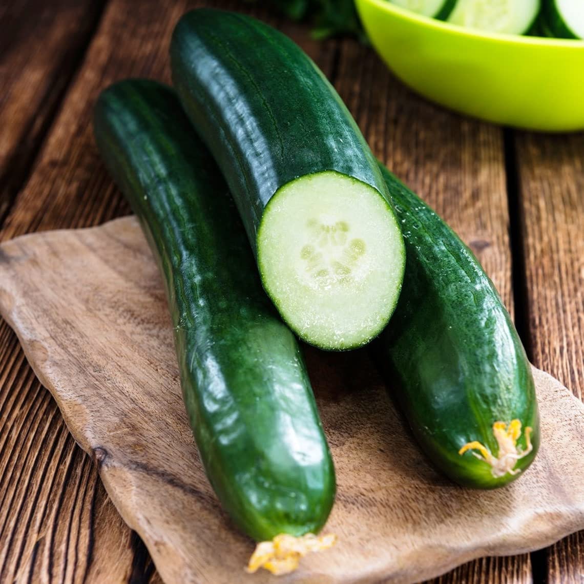 Generic Tendergreen cucumbers ready to harvest for fresh meals.