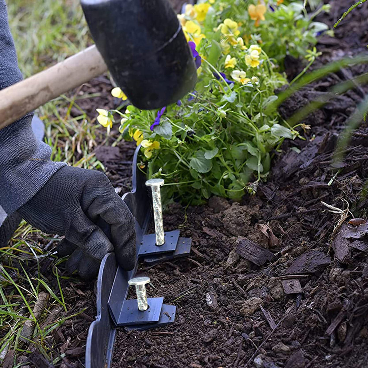 Generic stakes provide stable anchorage for tents and camping setups.