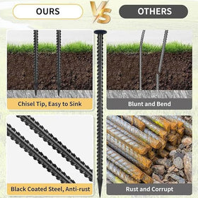 Generic tent stake applications keep tents secured in windy campsites.