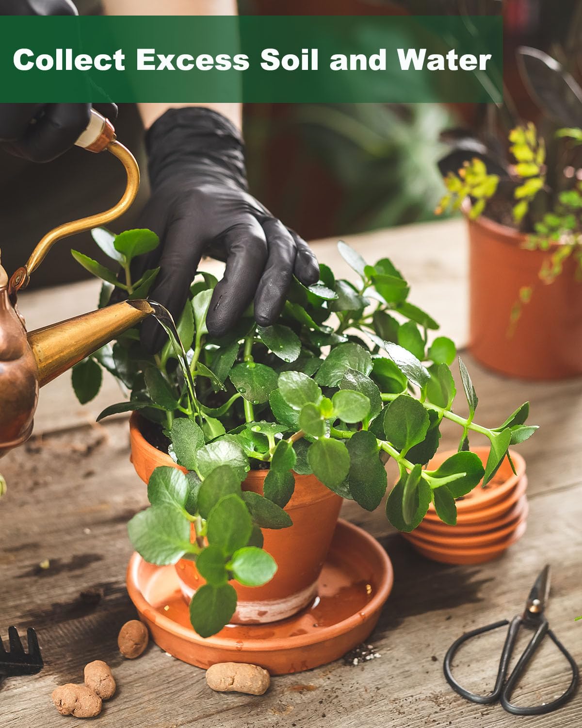 Terracotta plant saucer designed for indoor and outdoor use to keep areas clean