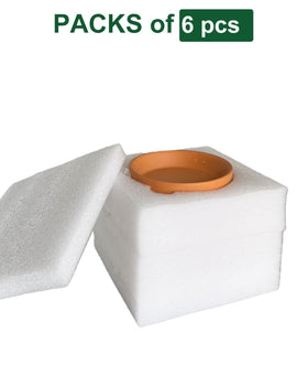 Saucers come in safe packaging to prevent shipping damage