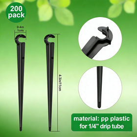 Generic Topsamll 1-4in tubing hose holder keeps drippers in place.