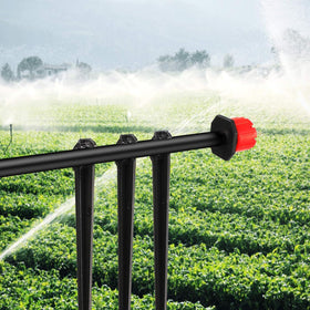 Generic Topsamll root-zone watering stake organizes tubing while watering plants.