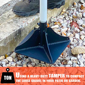 Generic trash-compaction capability helps maximize bin space during cleanup.