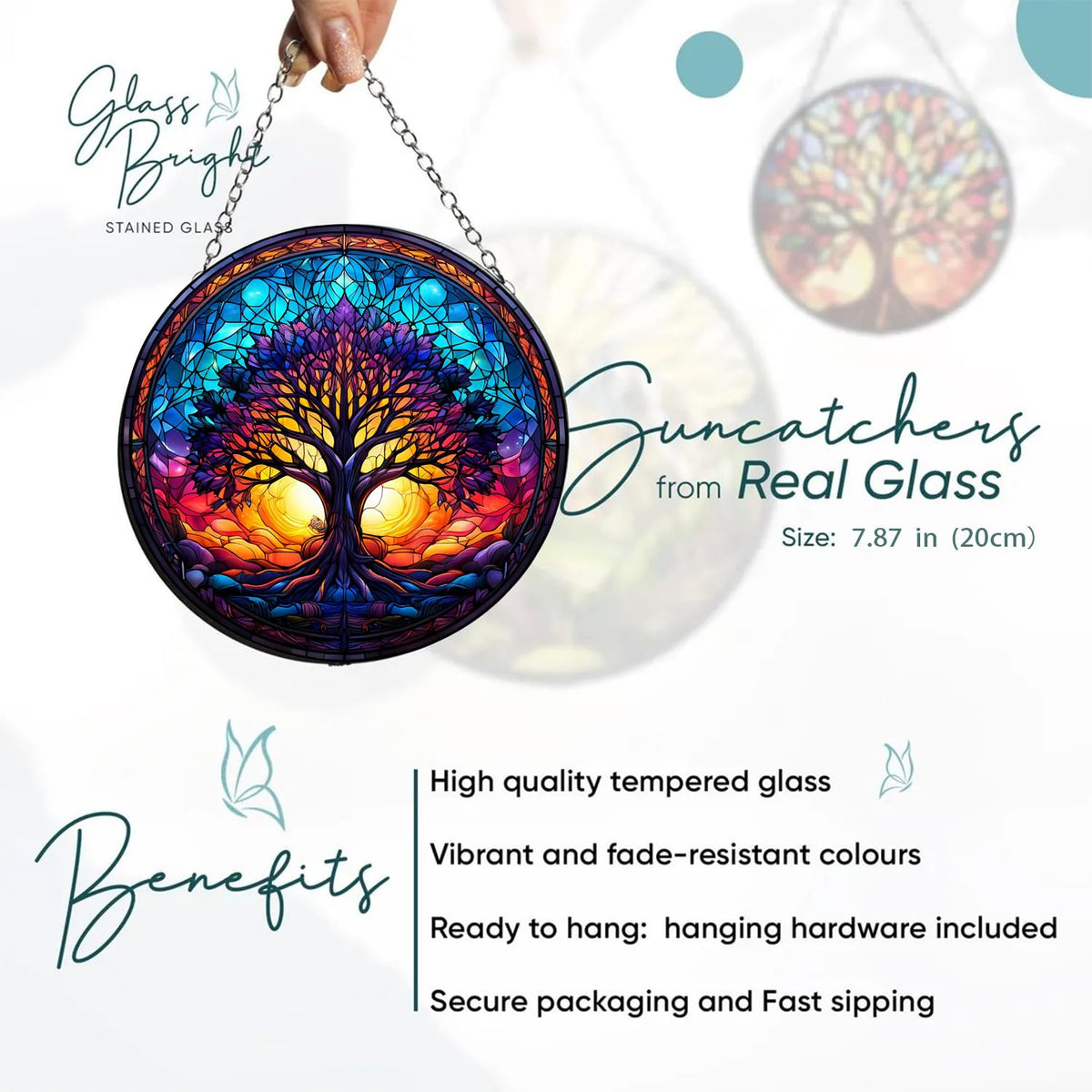 Generic Tree of Life gift-ready suncatcher for holidays and occasions