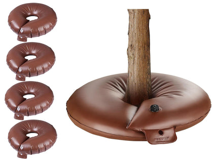 Generic tree watering bag 60cm brown around a trunk enabling deep root hydration