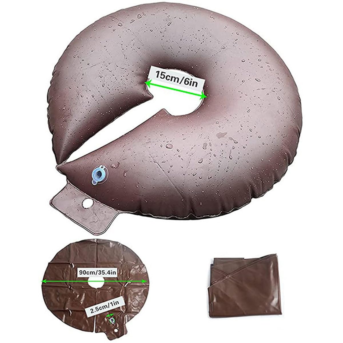 Generic tree watering bag 90cm brown provides slow-release irrigation for medium trees