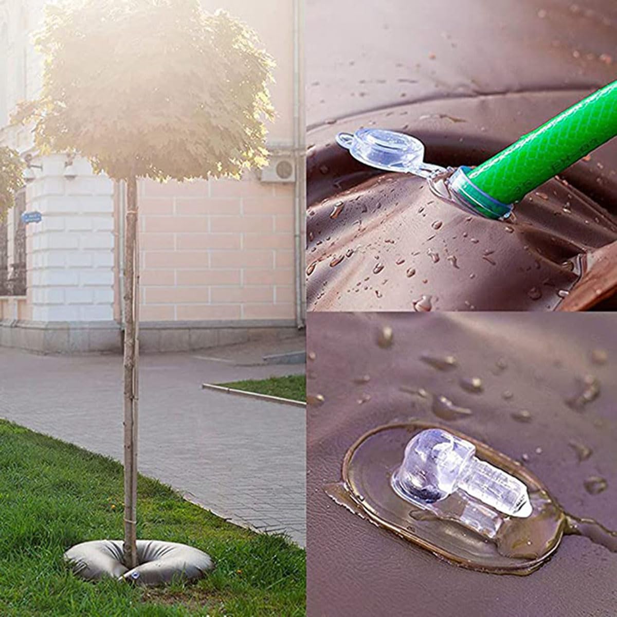Generic tree watering bag 90cm green designed for shrubs and young trees