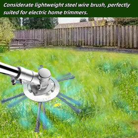 Generic universal steel wire trimmer head easy-install for quick setup with nuts and washers