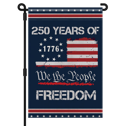 Generic 250th Anniversary USA flag 12x18 for outdoor lawn display.