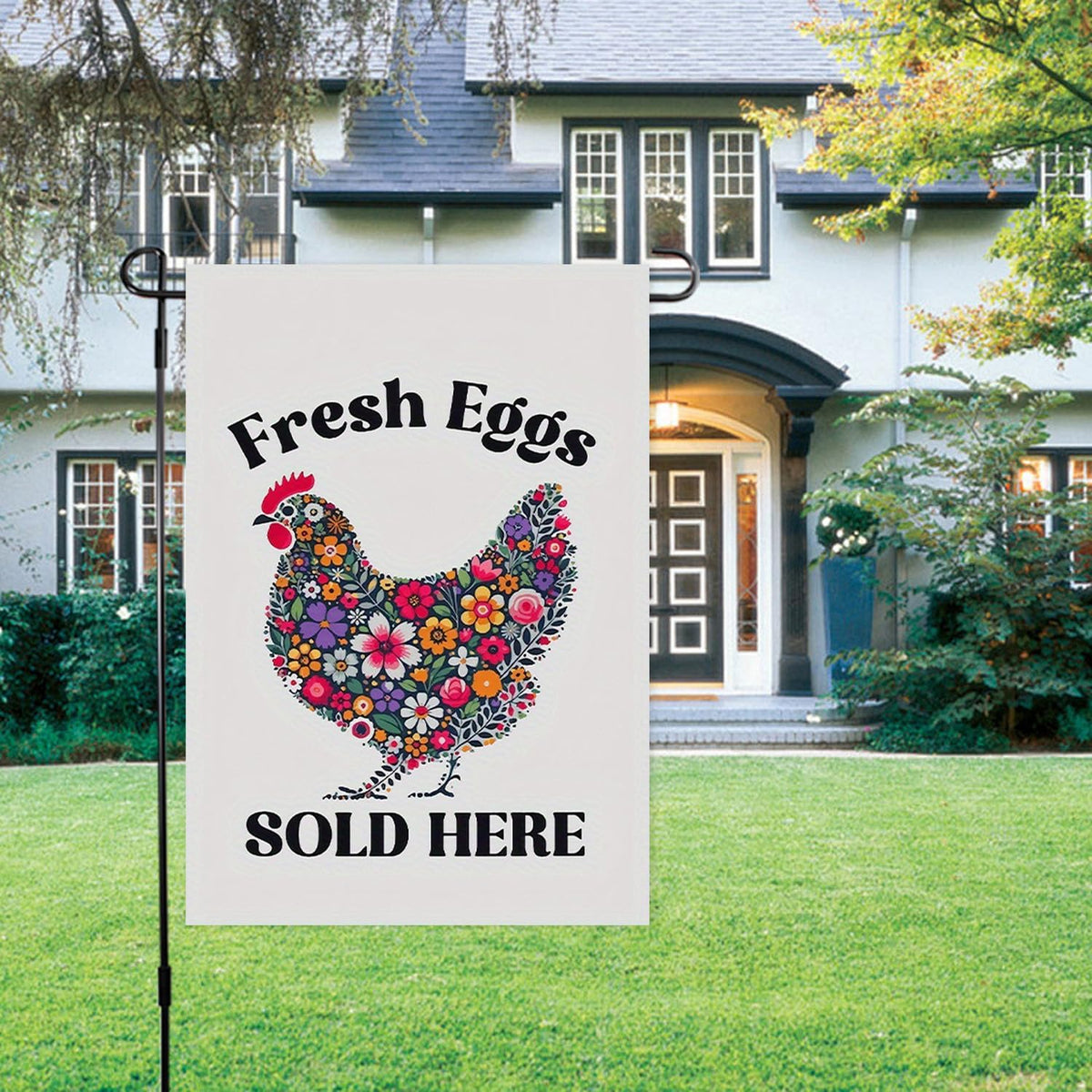 Generic Garden Flag uses UV-resistant ink to maintain bright colors through spring.