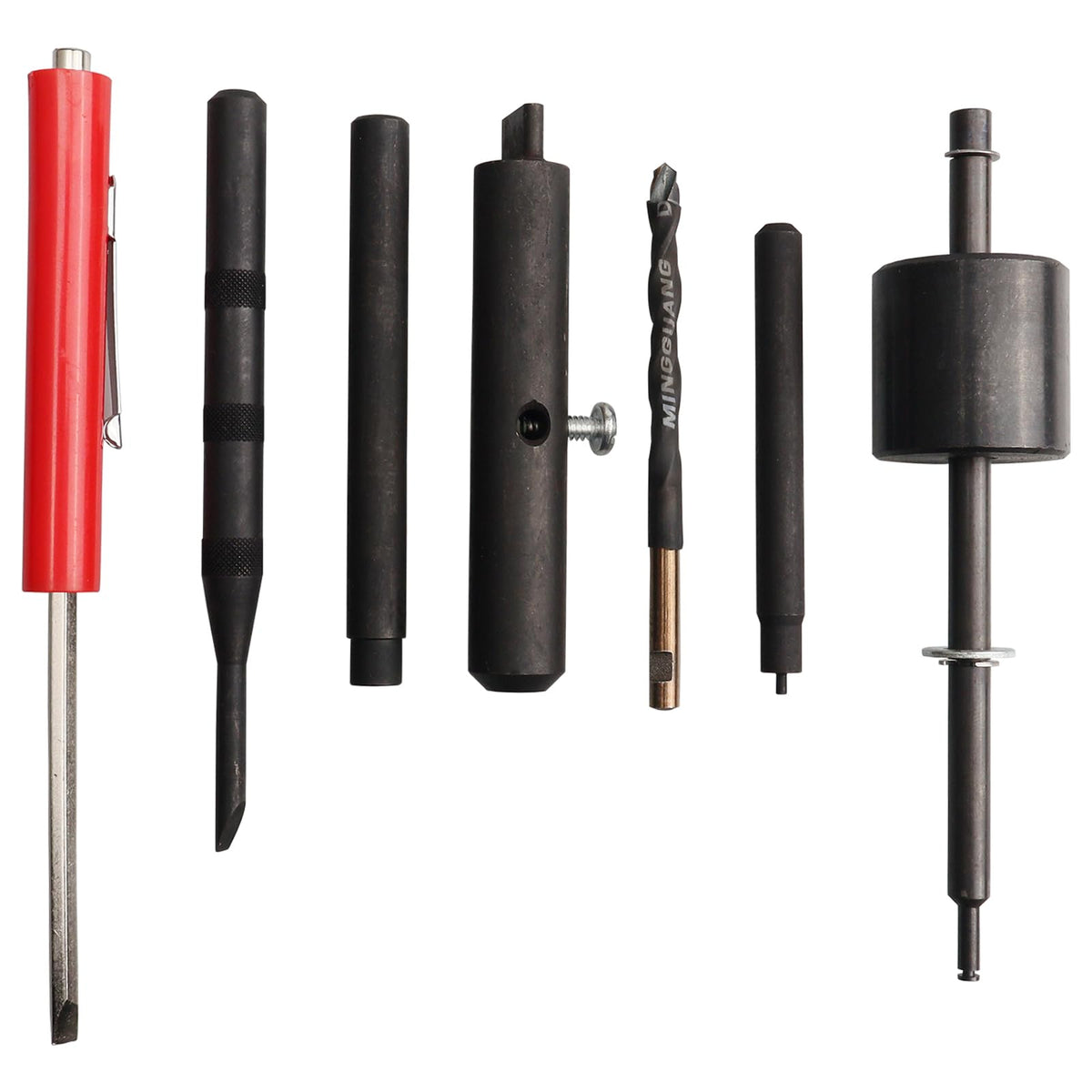 LED magnifier and magnetic screwdriver aid visibility and torque during repairs