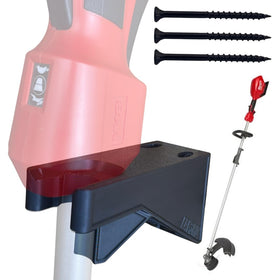 Generic wall mount for Milwaukee M18 2825-20 keeps trimmer secure and accessible.