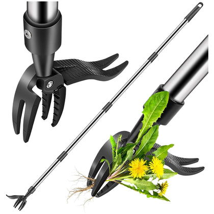 Generic Weed Puller Tool with stand-up design for back-friendly weeding