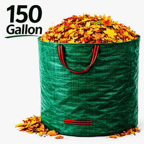 Generic yard bag with four reinforced handles for secure lifting.