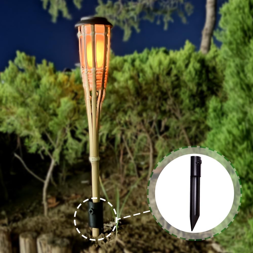 Generic stake 6-pack provides versatile use for torches, lights, and flags across your yard.