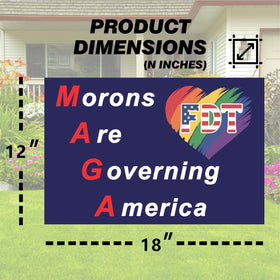 Yard sign with stake for quick, tool-free outdoor installation in gardens or lawns.