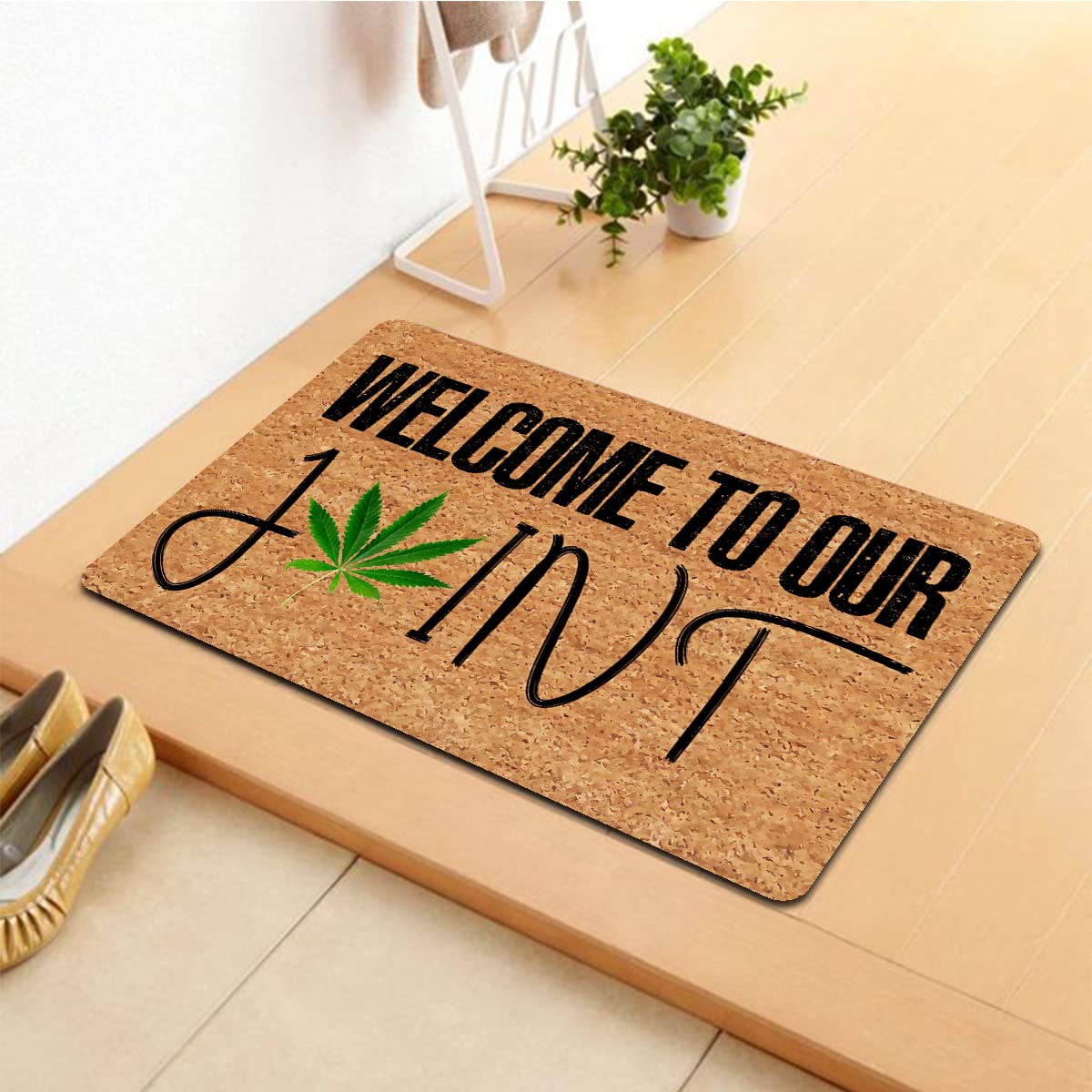 GengDuCJ personalized doormat showcasing quotes, ideal for front doors.