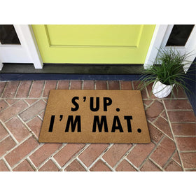 GengDuCJ door mat with anti-slip rubber back for safer footing and floors