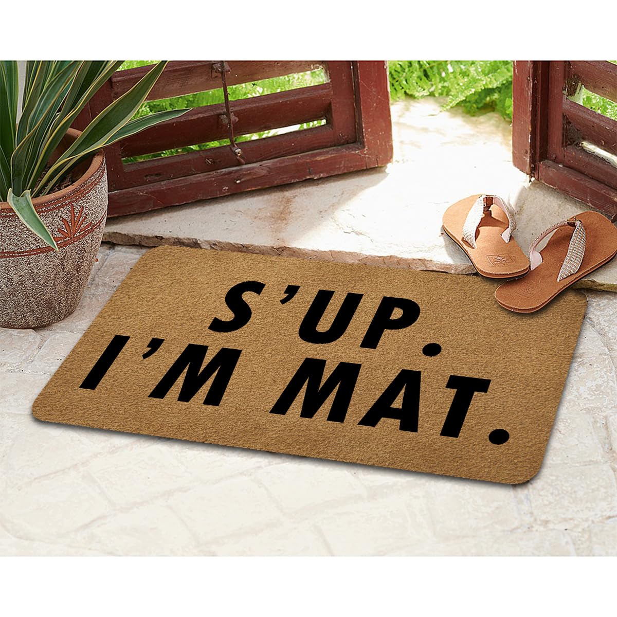 GengDuCJ personalized design doormat adds a unique home decor touch