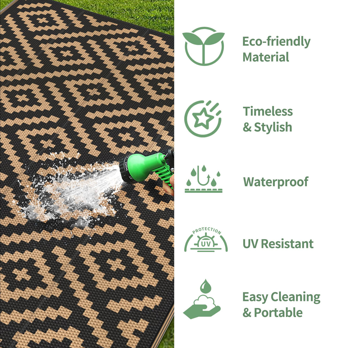 GENIMO stain-resistant surface stays cleaner between quick wipe-downs.