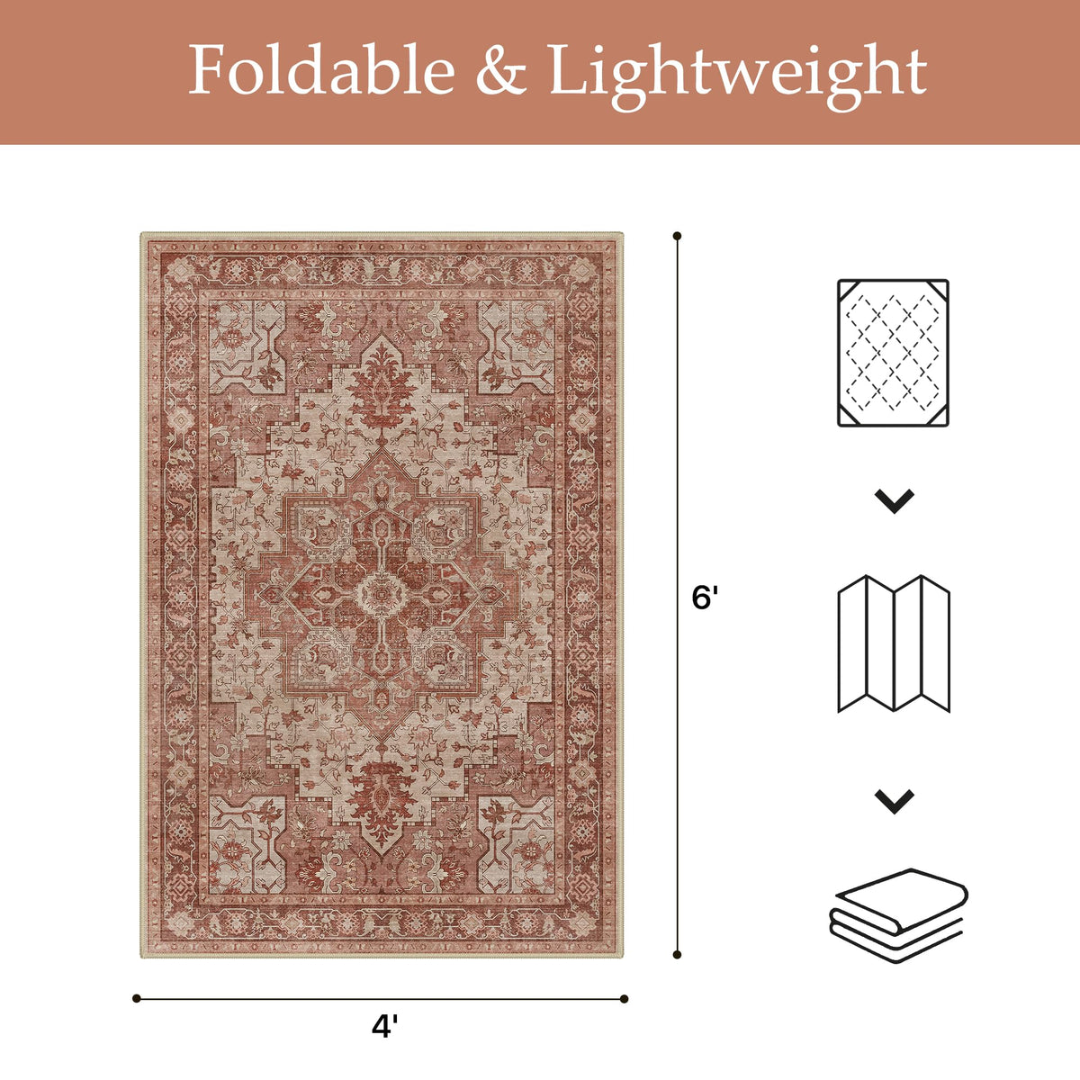 GENIMO boho floral pattern design enhances decks, patios, and living areas.