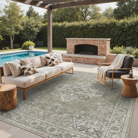 GENIMO boho pattern 8x10 rug adds cozy texture to indoor or outdoor spaces