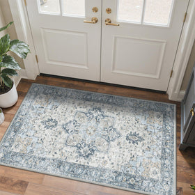 GENIMO boho pattern rug ideal for patios and decks.