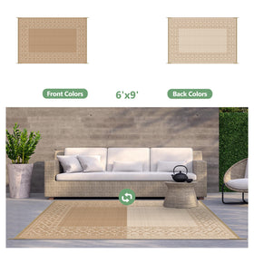 GENIMO deck rug by poolside highlighting UV protection and quick-drying surface