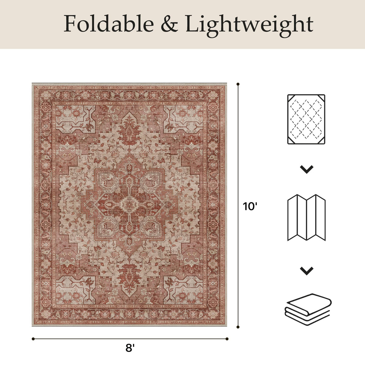 GENIMO easy-clean rug suitable for active households with pets and kids.