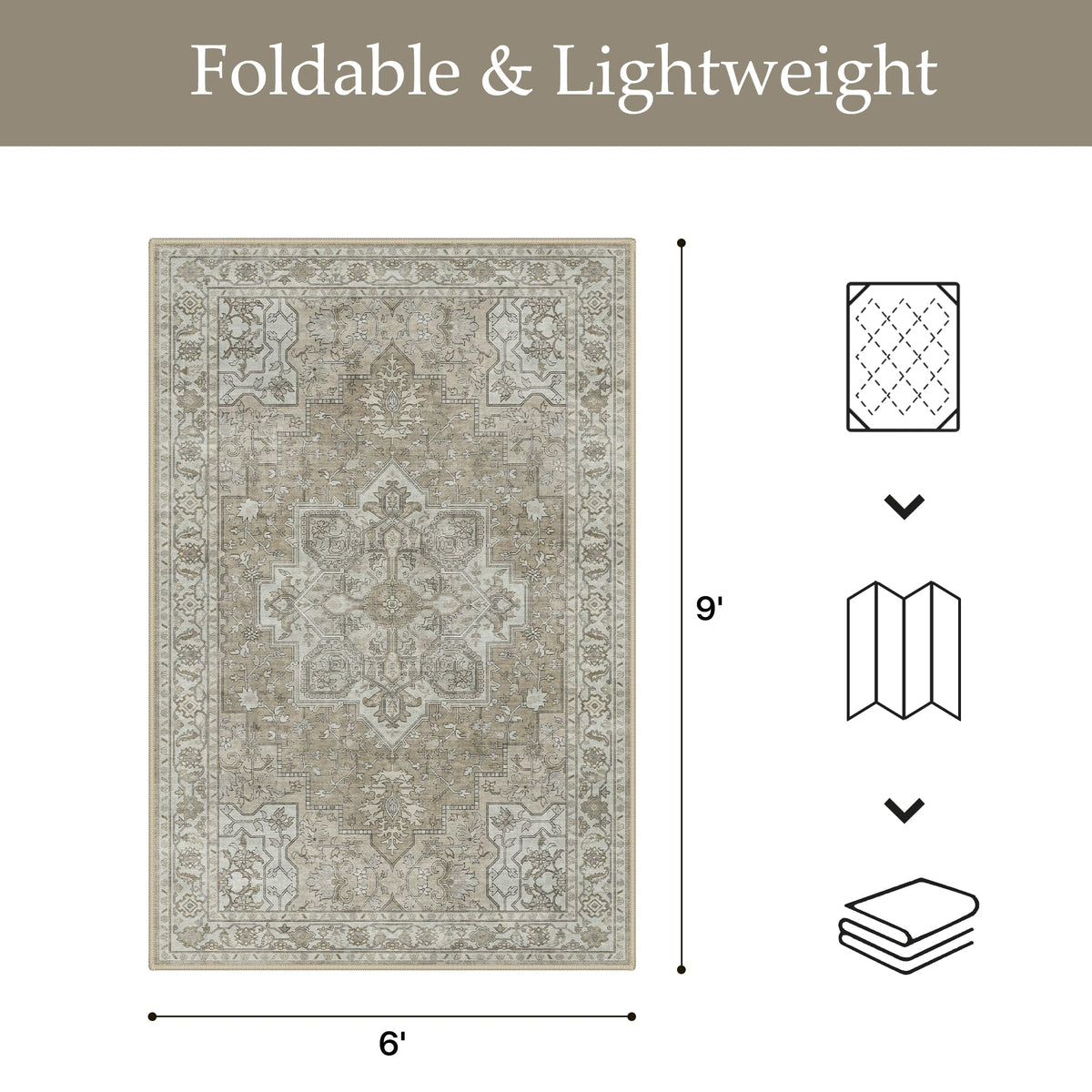 GENIMO easy-clean rug resists pet hair and crumbs for busy homes