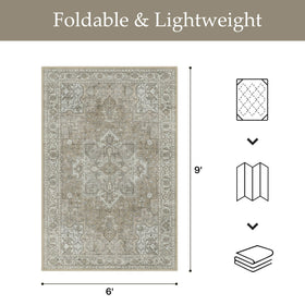 GENIMO easy-clean rug resists pet hair and crumbs for busy homes