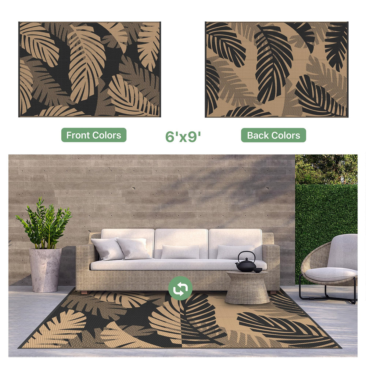 GENIMO waterproof rug dries quickly after spills and mud.