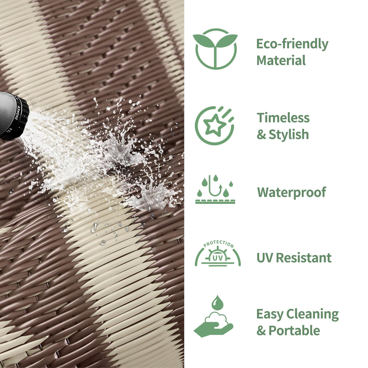 GENIMO flat-stitched edges prevent fraying on high-traffic areas.