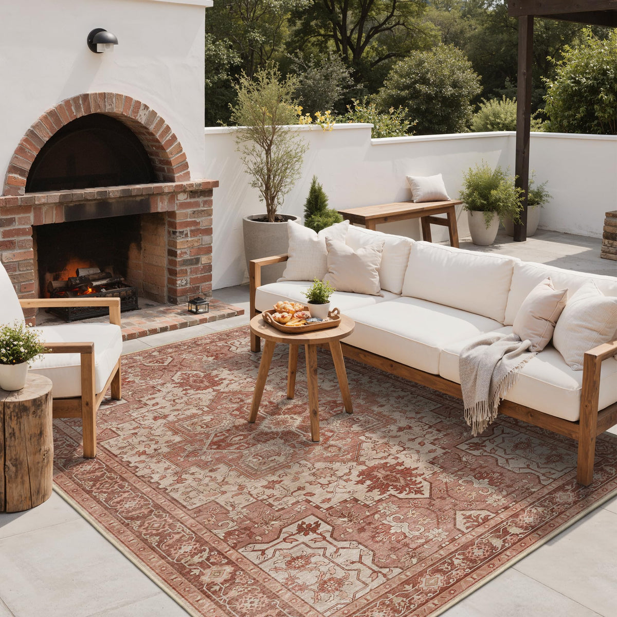 GENIMO foldable-lightweight rug stores easily between seasons.