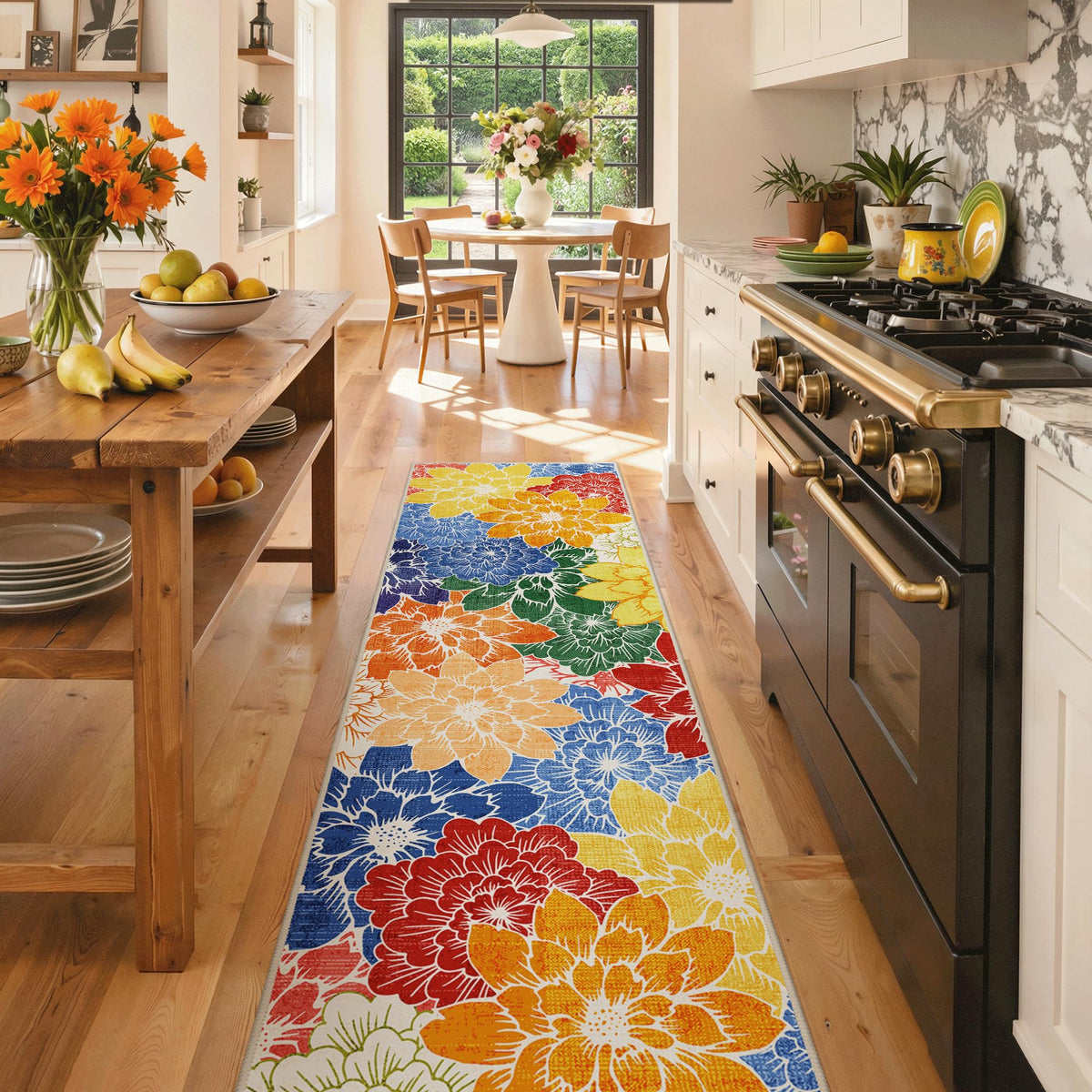 GENIMO indoor-outdoor rug features UV-resistant inks for lasting color.