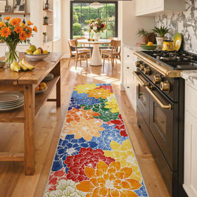 GENIMO indoor-outdoor rug features UV-resistant inks for lasting color.