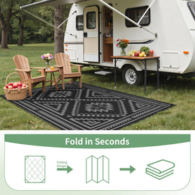 GENIMO lightweight, foldable rug for compact travel storage.