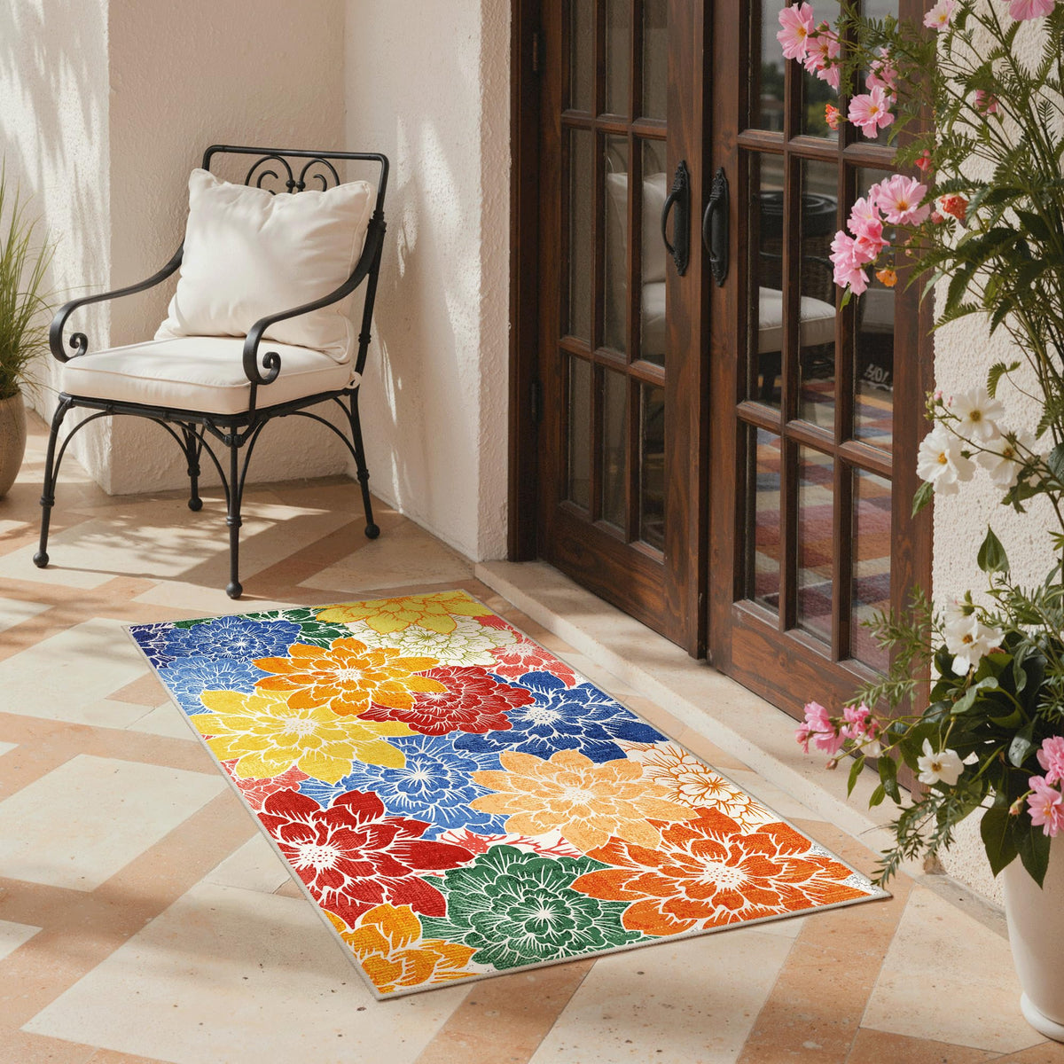 GENIMO lightweight and foldable rug easy to store between seasons