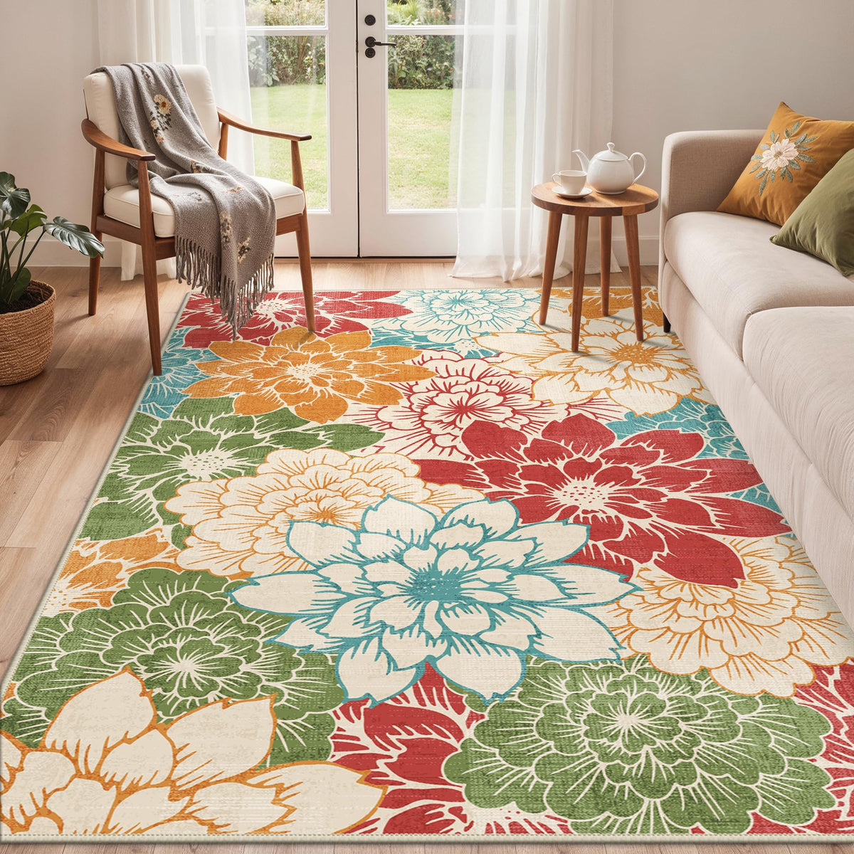 GENIMO lightweight foldable rug ideal for RV trips and seasonal swaps.