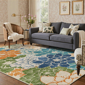 GENIMO indoor-outdoor rug fits both indoors and outdoors.