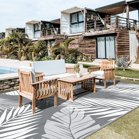 GENIMO rug folds for RV camping and stores easily
