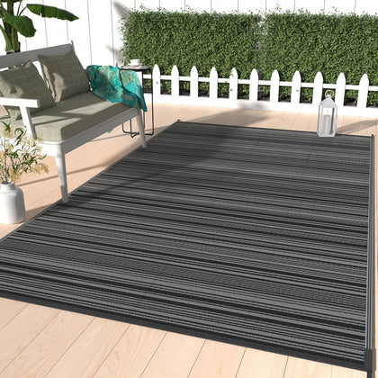 GENIMO outdoor rug 5x8 ft waterproof for decks and RV trips