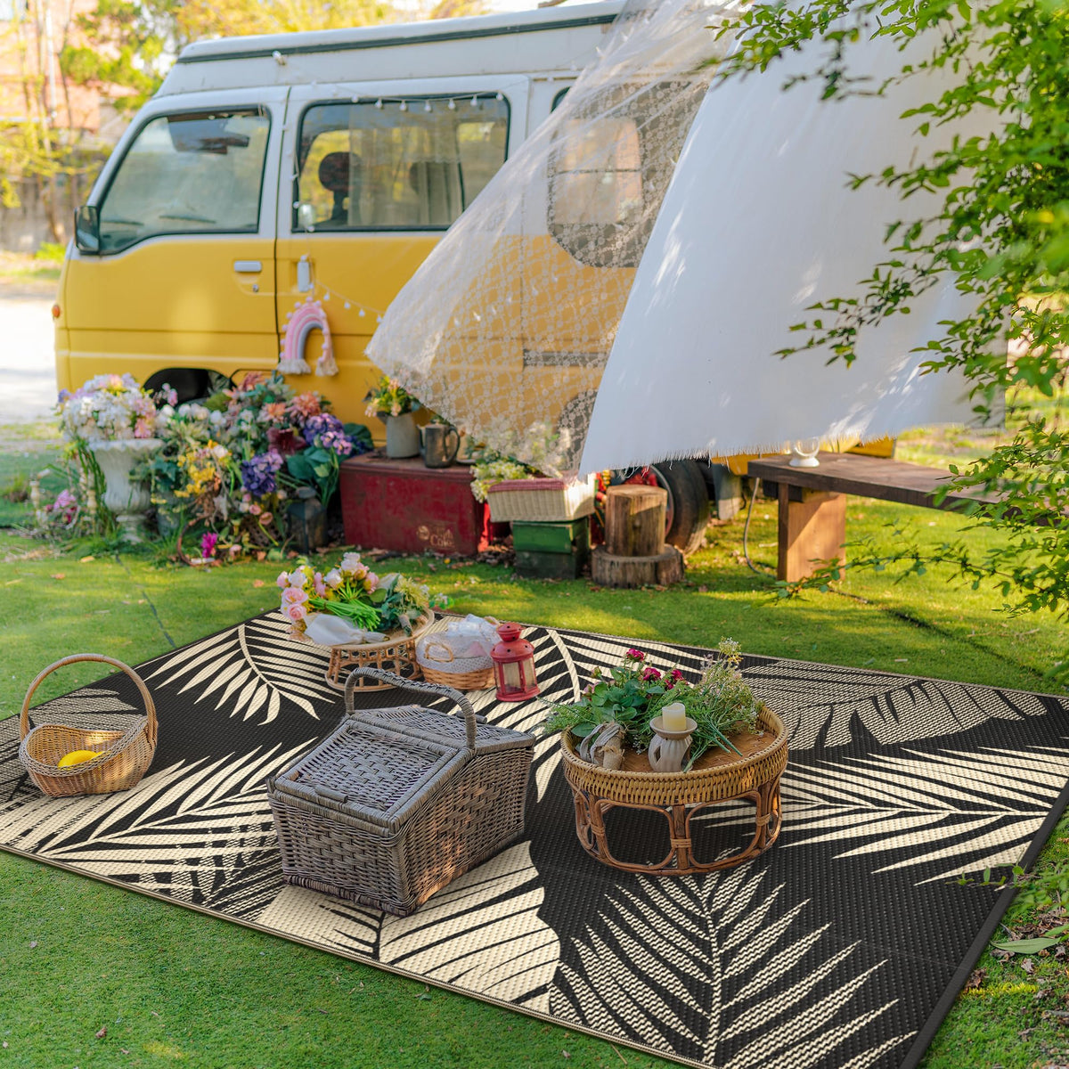 GENIMO double-sided rug with UV coating to resist fading.