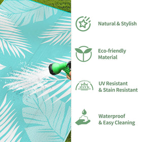 GENIMO outdoor rug is easy to clean and quick to air dry